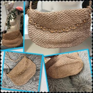 Handmade in Dominican Republic raffia bag